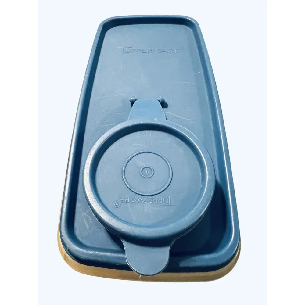 Vintage Tupperware‎ Store Pour Cereal Container 13 Cup 469-21 Flip Lid Blue
